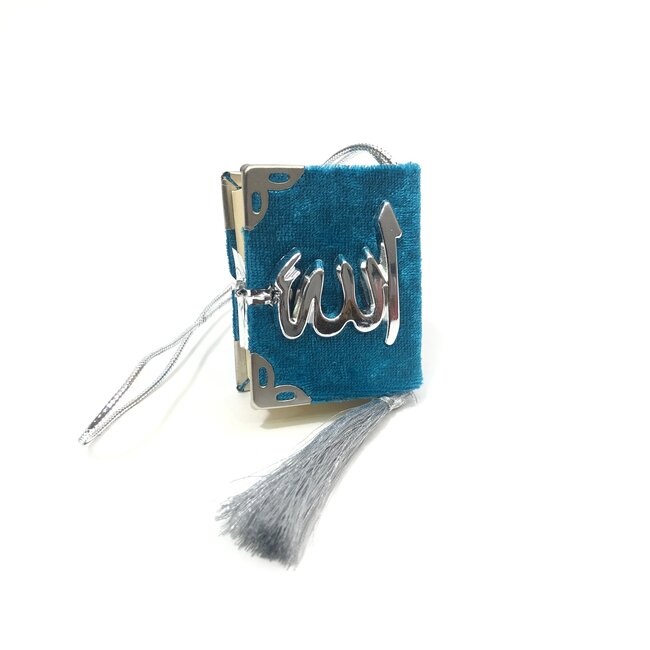 Mirac Autohanger Mini Koran Los Turquoise - Zilver