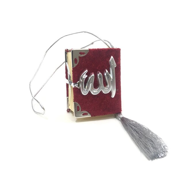 Mirac Autohanger Mini Koran Los bordeaux - Zilver