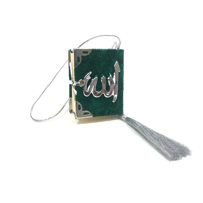 Mirac Car Decoration  Mini Koran loose Green - Silver