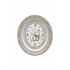 Gunes Clock Allah with Ayet el Kursi Oval white / Gold