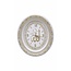 Gunes Clock Allah with Ayet el Kursi Oval white /  Gold