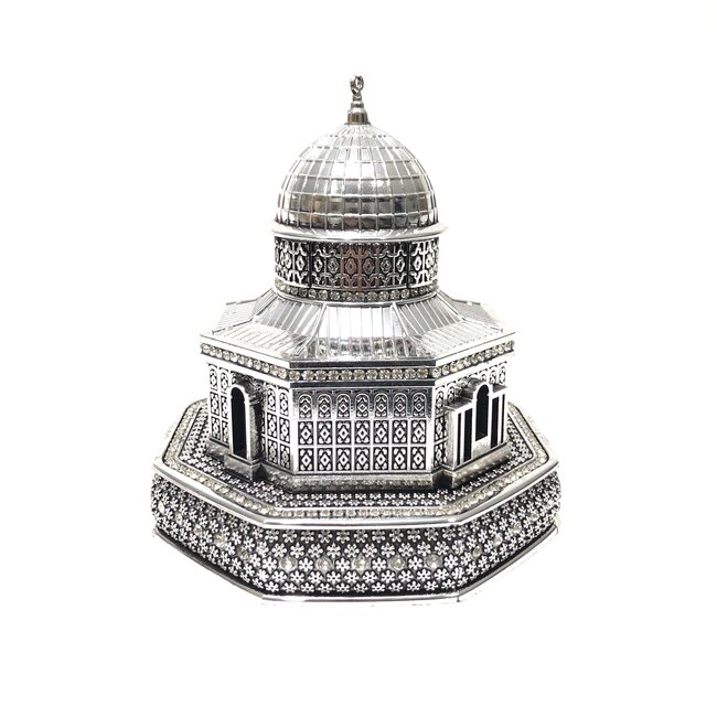Yagmur can Islamitische Decoratie Kubbet-us Sahra Kudus Zilver Klein