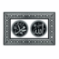 Mirac Islamic frame Allah / Muhammed - Black / Silver
