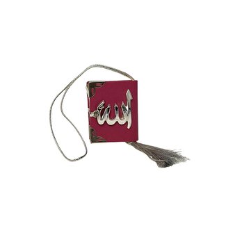 Mirac Car Decoration Leather Mini Koran loose Fuchsia - Silver