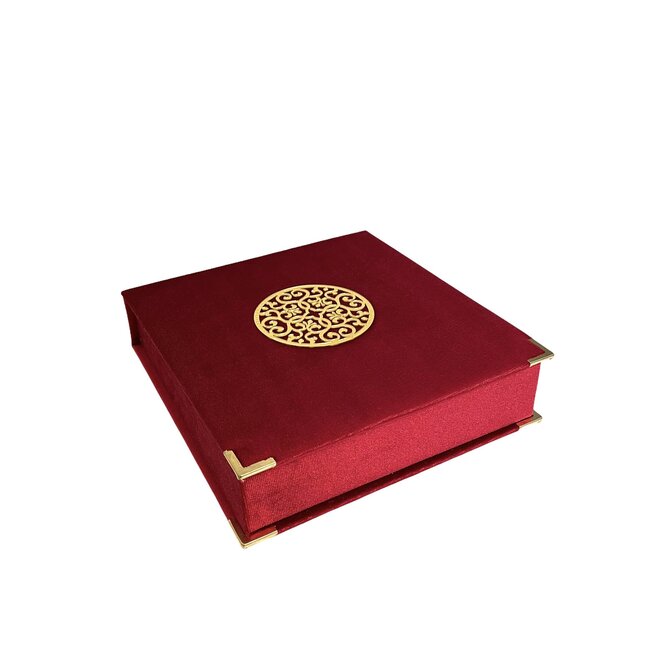 Mirac Luxury box with Koran and tasbih Red