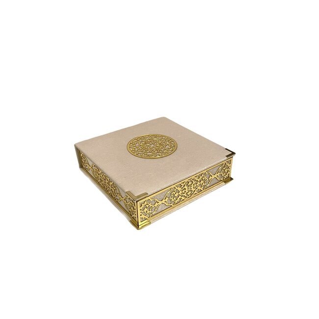 Mirac Luxe box  met plex, Koran en tasbih middel Wit