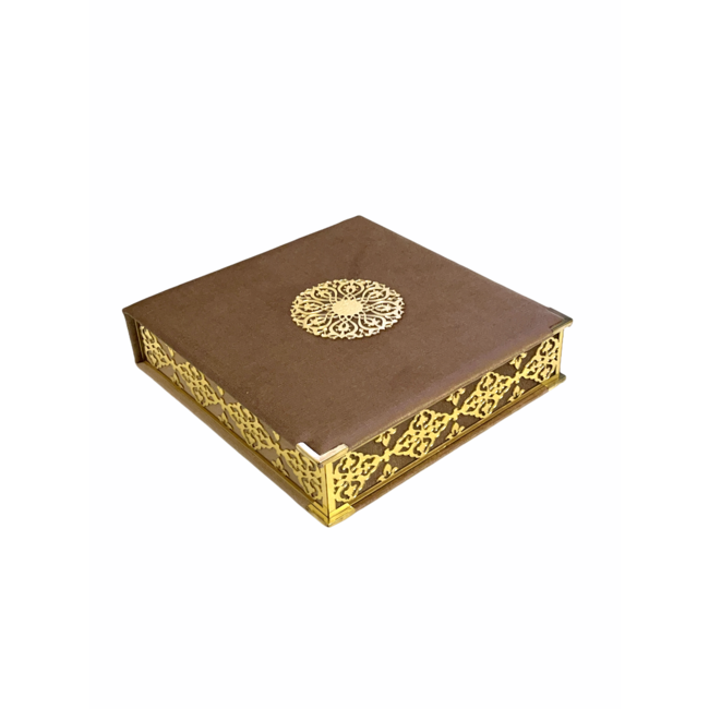 Mirac Luxury box plex with Koran and tasbih taupe