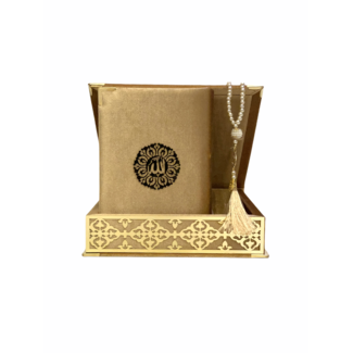 Mirac Luxe box plex met Koran en tasbih goud