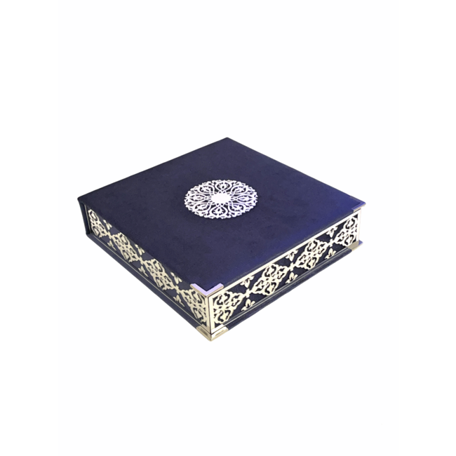 Mirac Luxury box plex with Koran and tasbih blue