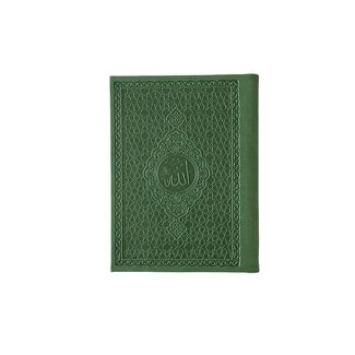 Mirac Mushaf / Yasin doe'a boek in een lederen kaft groen
