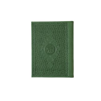 Mirac Mushaf / Yasin du'a book in a black leather green