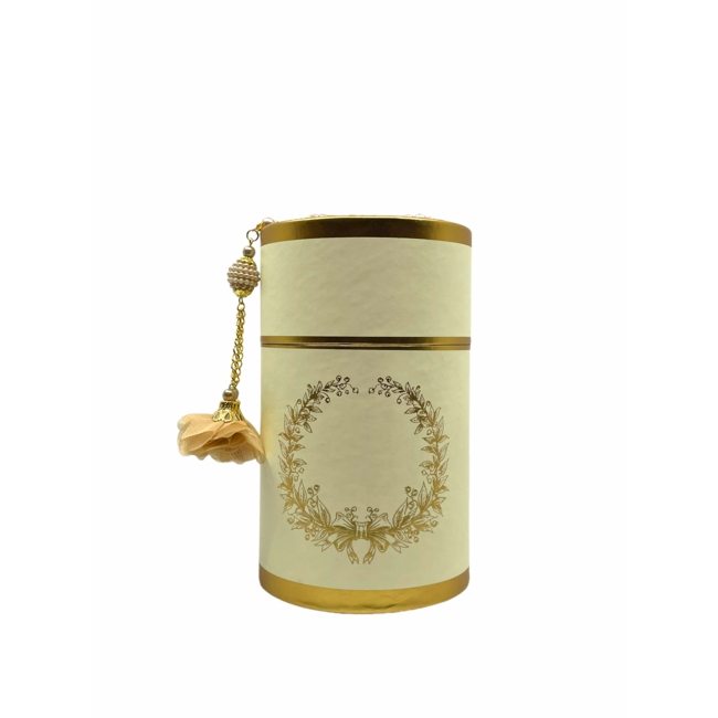 Mirac Gift set tafta in a Cylinder box gold