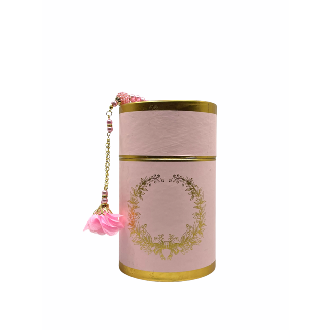 Mirac Gift set tafta in a Cylinder box pink