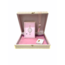 Mirac Limited edition Quran box with a Dutch translated Quran, prayer rug, esans and a tasbih pink