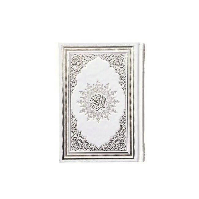 Mirac Luxe Koran box met een Koran, gebedskleed, esans en een tasbih wit