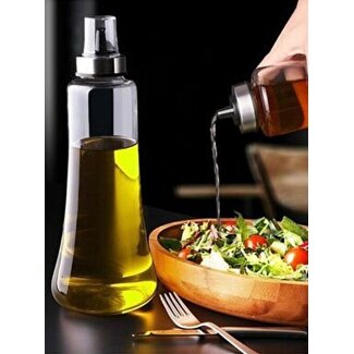 Mirac Cambu glass oil bottle