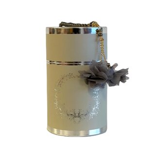 Mirac Gift set tafta in a Cylinder box gray