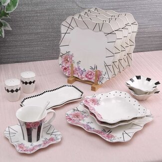 Arow Lotus breakfast set 6 persons, 32 pieces