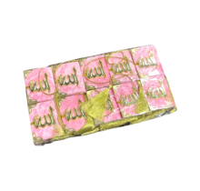 Set of 10 mini Koran car pendants pink