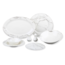 Mirac Dinnerset 6 persons, 28 pieces marble design white / silver - Copy