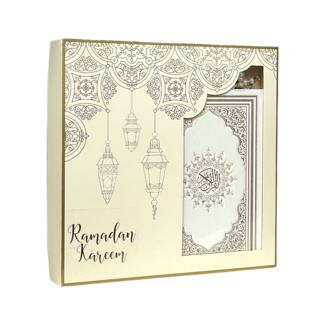 Mirac Ramadan Kareem gift set with an Arabic Quran Kerim