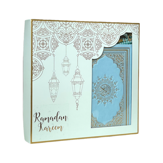 Mirac Ramadan Kareem gift set with an Arabic Quran Kerim