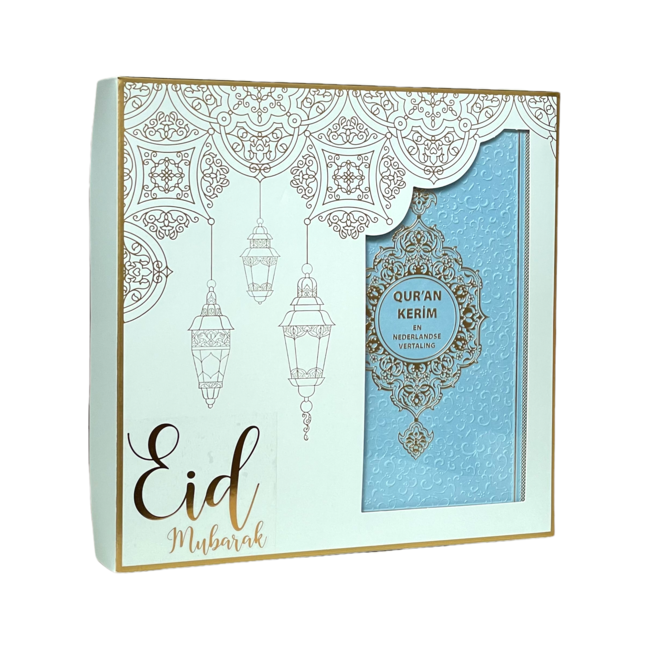 Mirac Ramadan gift set Eid Mubarak with Dutch translated Quran Kerim