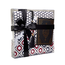 Mirac Gift set Sinem black with a prayer rug, Tasbih and Mushaf / Dua book
