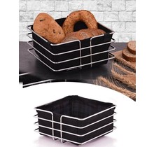 Bread basket - Metal bread basket - Silver