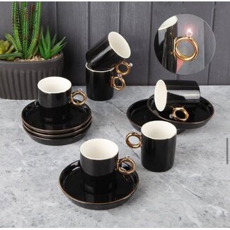 Mirac Espresso / Turkish coffee cups, 6 persons, 12-piece