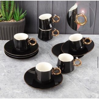 Perotti Espresso / Turkish coffee cups, 6 persons, 12-piece