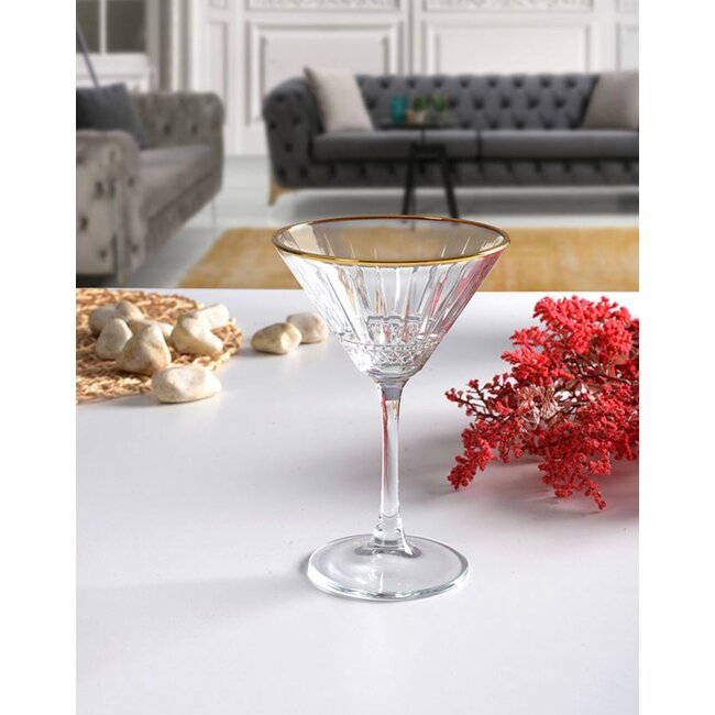 Pasabahce Pasabahce Elysia Golden Touch 4 cocktail glasses