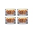 Pasabahce Pasabahce Timeless 4-delige golden touch schaaltjes