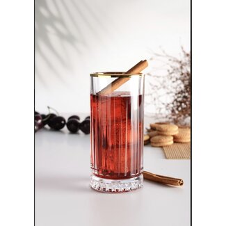Pasabahce Pasabahce Elysia Golden Touch Drinking Glasses