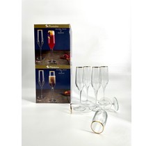 Pasabahce Napa Golden Touch 6  glasses