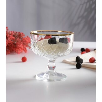 Pasabahce Pasabahce Timeless Golden Touch ice cream bowl