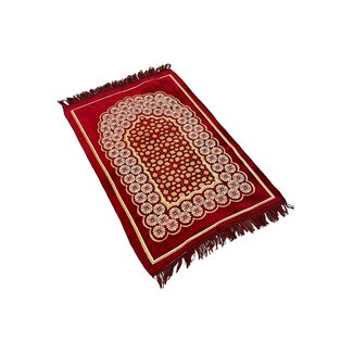 Mirac Prayer rug with motif Red