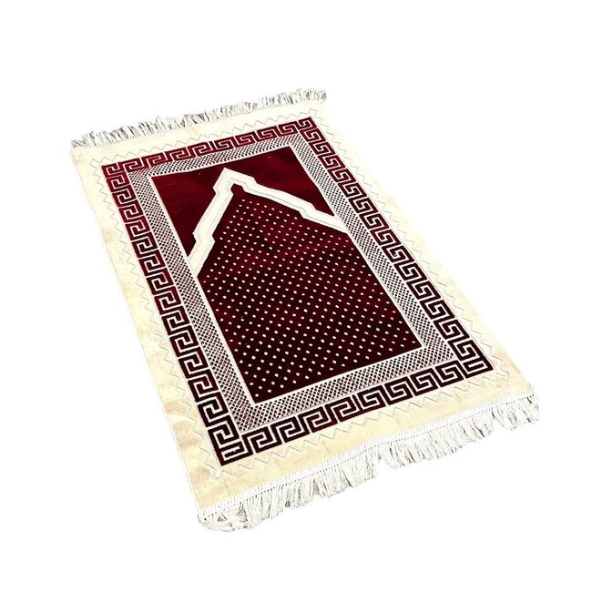Mirac Prayer rug with motif Red