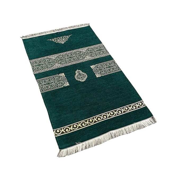 Mirac Prayer rug with Kaba Design Green