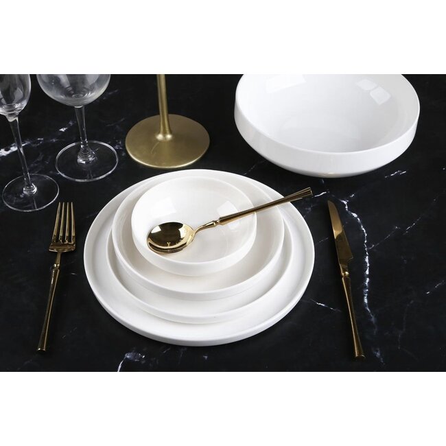 Mirac Dinnerset 6 persons, 25 pieces white