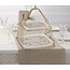 Mirac Luxe Serveerschaal Etagere Wit / Goud
