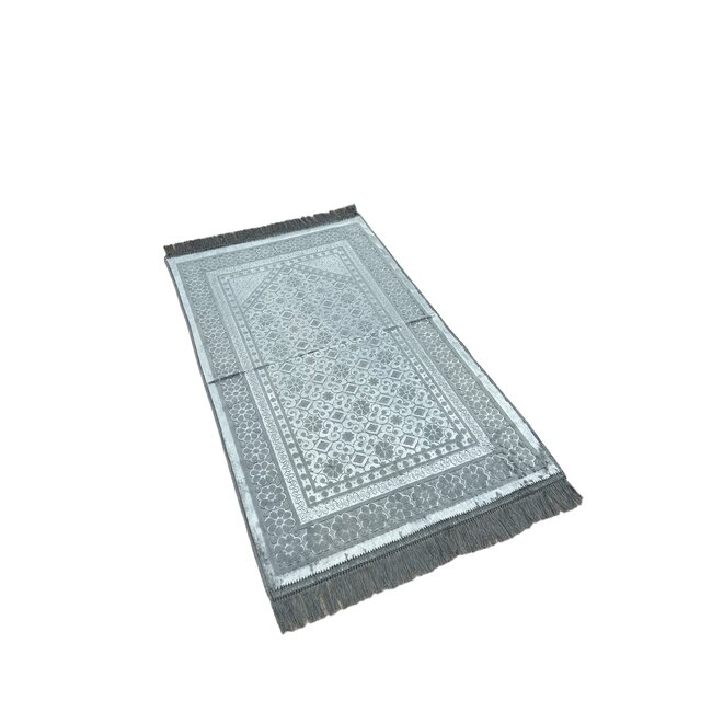 Mirac  Luxury Prayer rug velvet Gray