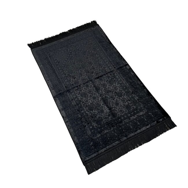 Mirac  Luxury Prayer rug velvet Black