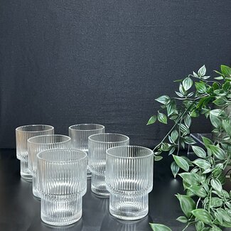 Mirac Ripple glasses 6 pcs