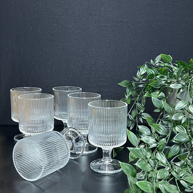 Mirac Ripple glazen 6 stuks