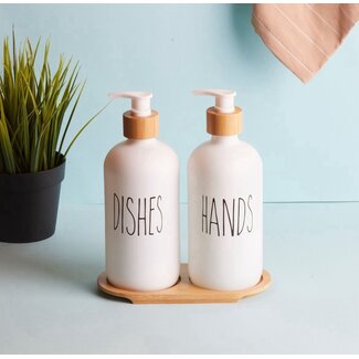 Mirac Perotti Lotion soap pump set White