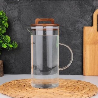 Mirac Karaf met acacia houten deksel