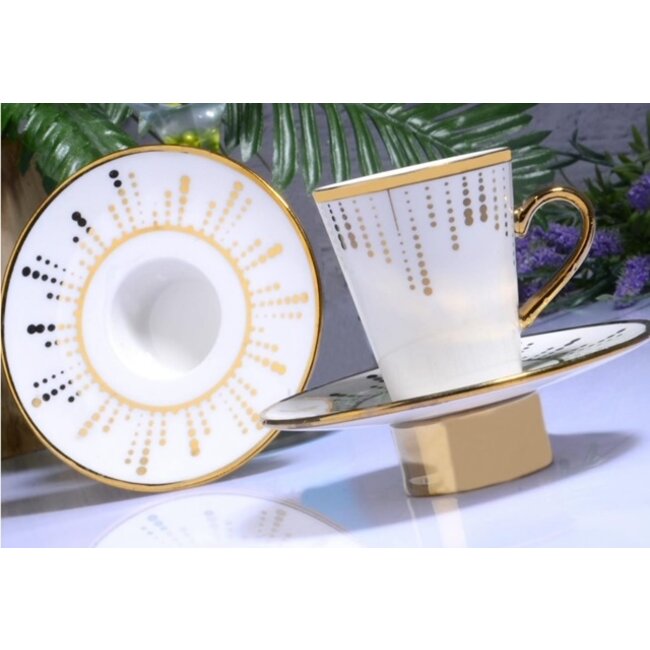 Mirac Espresso / Turkse koffie kopjes 6 persoons, 12-delige