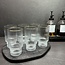 Bavary  Ripple drinking glasses 6 pieces XL with a gold rim