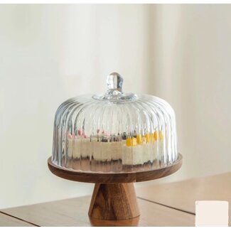 Bavary  Acacia wood cake stand - M
